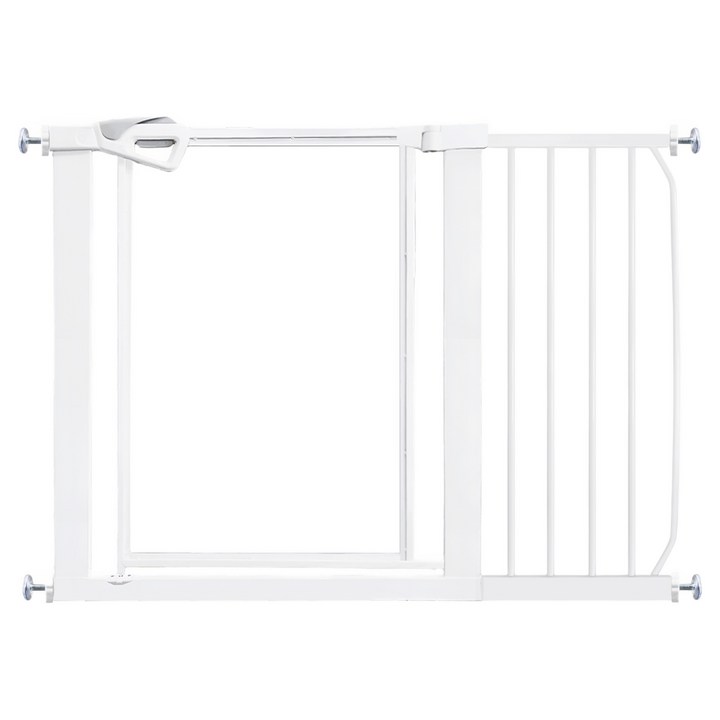 키워보리 강아지 투명 고성능 안전문 세트, 투명  화이트, 1세트