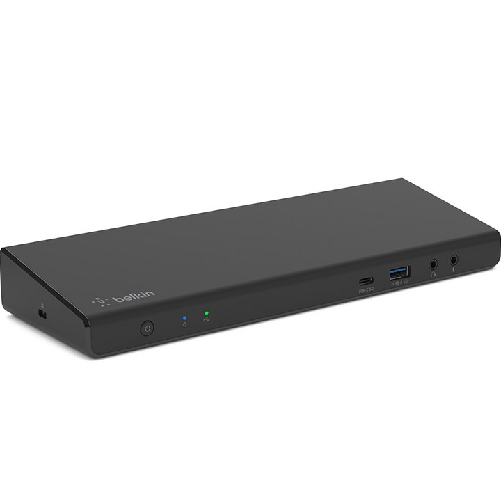 벨킨 connect 유니버셜 USB C 트리플 디스플레이 독 INC007qc, 블랙, 1개