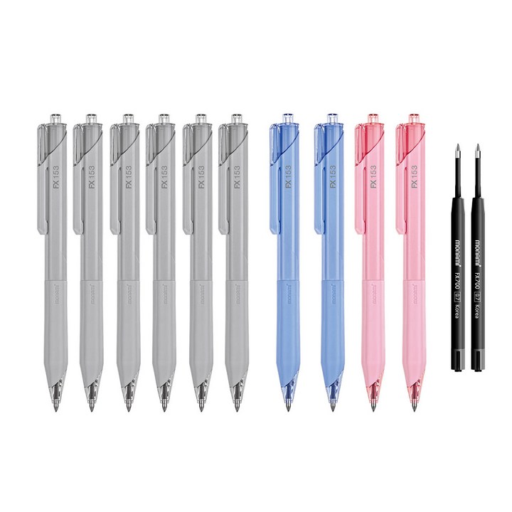 모나미 FX 153 볼펜 0.5mm 흑 6p 청 2p 적 2p FX 700 0.7mm 흑 2p 세트 모나미 FX 153 볼펜 0.5mm 흑 6p 청 2p 적 2p FX 700 0.7mm 흑 2p 세트