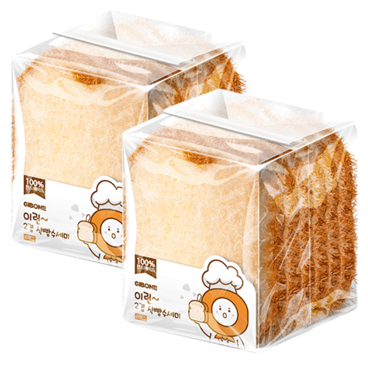 기본에 이런 2겹 식빵 수세미