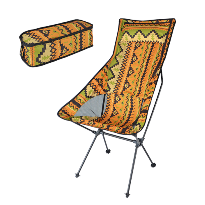 캠핑용의자 경량 백패킹 감성 접이식 캠핑 의자 대형, 옐로우, 1개