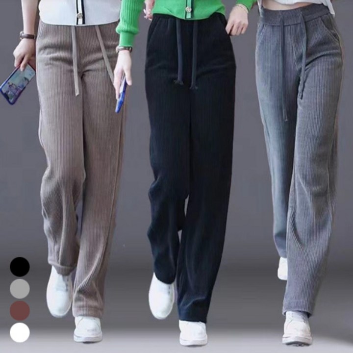 여성 바지 골덴 여자 팬츠