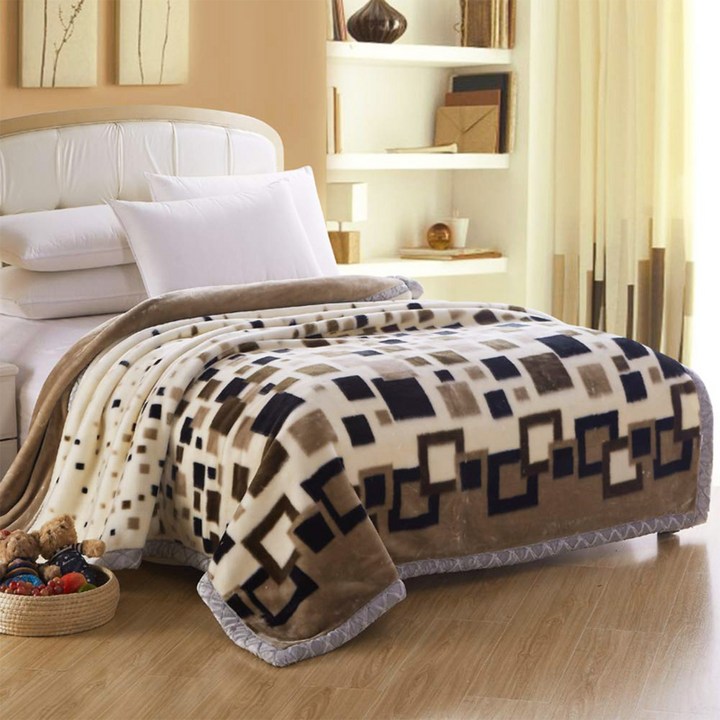 겨울 양면 두꺼운 항온 편안한 밍크 담요 할머니 담요