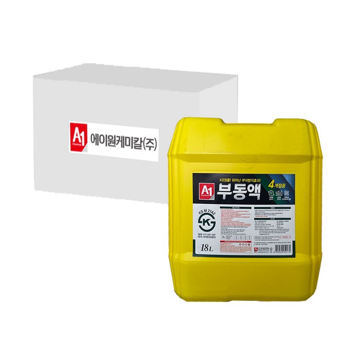 에이원 사계절 4계절 부동액 녹색 18리터 차량용 냉각수, 1개, 18L