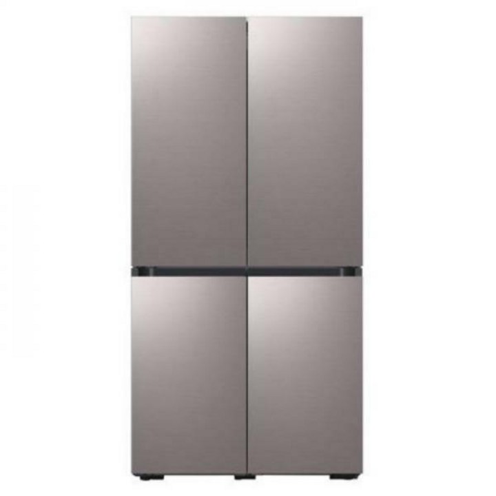 삼성비스포크2도어 [하이마트] 삼성 비스포크 냉장고 4도어 프리스탠딩 RF85B9002AP (875L, 브라우니실버)