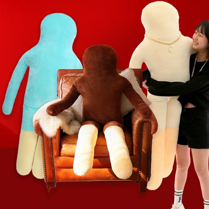 코튼푸드 초코샘/빼빼롱 바디필로우 대형인형쿠션 150cm 모음전 (3종) 빼빼로데이 여자친구 기념일선물
