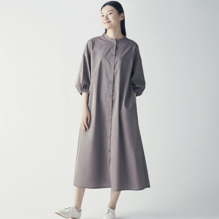 무인양품 MUJI 여성 건조가 빠른 브로드 7부소매 원피스 BC2FGA3A 136709 무인양품 MUJI 여성 건조가 빠른 브로드 7부소매 원피스 BC2FGA3A 136709