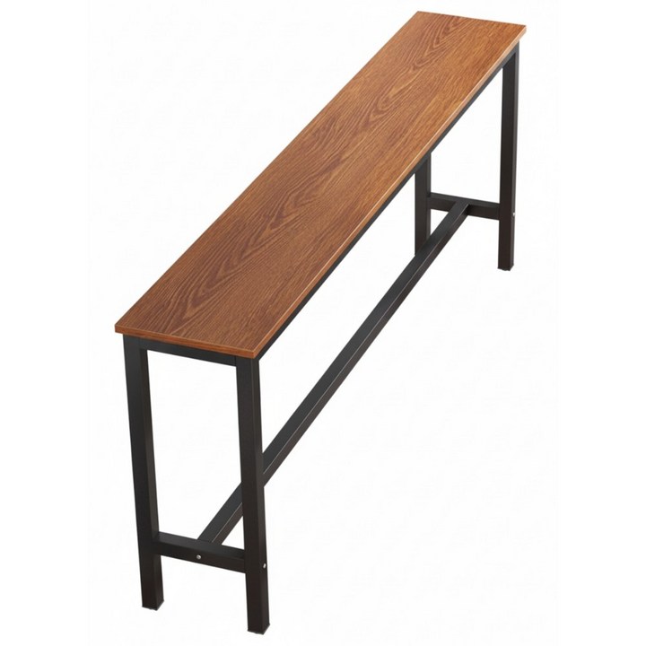 사이드 테이블 홈바 창가 휴게실 간이 틈새 슬림 좁고 긴 콘솔 책상, 100*40*100cm 오크 브라운