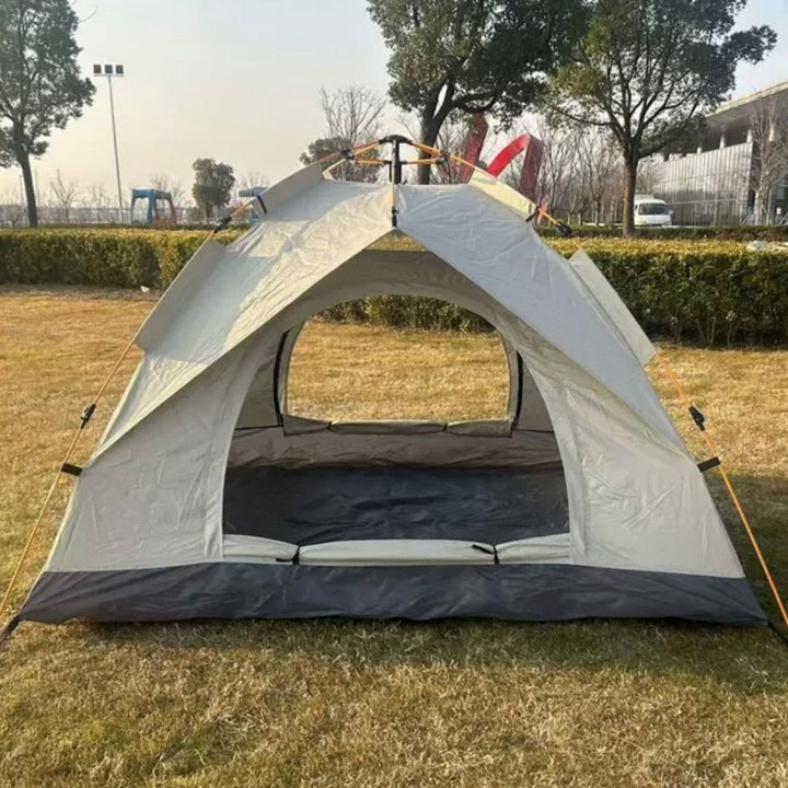 베어커즈 초간편설치 원터치텐트 방수 그늘막 텐트 베이지 휴대용 텐트 한강 피크닉, 34인용