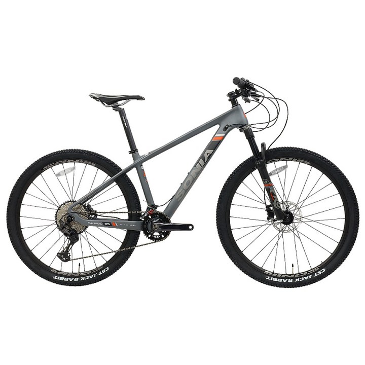 소니아 라피드89 2022 시마노XT 카본MTB 자전거 27.5인치 조립별도, 그레이오렌지