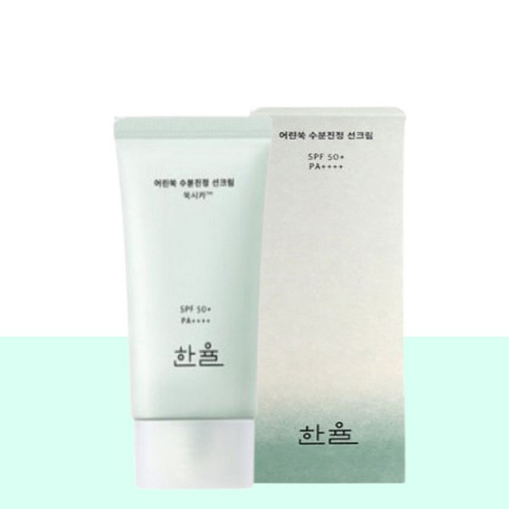 한율 어린쑥 수분 진정 선크림 SPF50 PA
