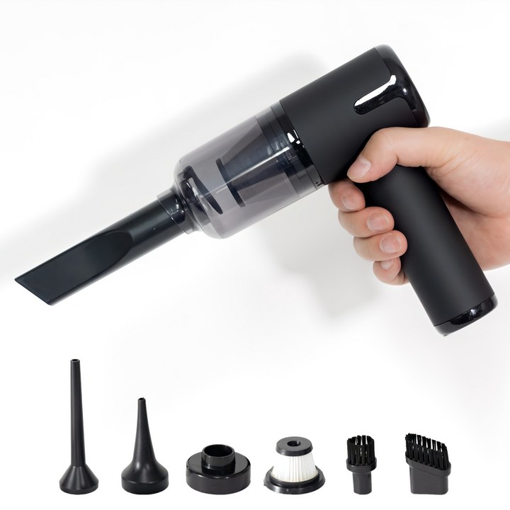 2세대 ROMIN 무선 미니 청소기 에어건 진공 핸드청소기 소형 저렴한 원룸 머리카락 핸디