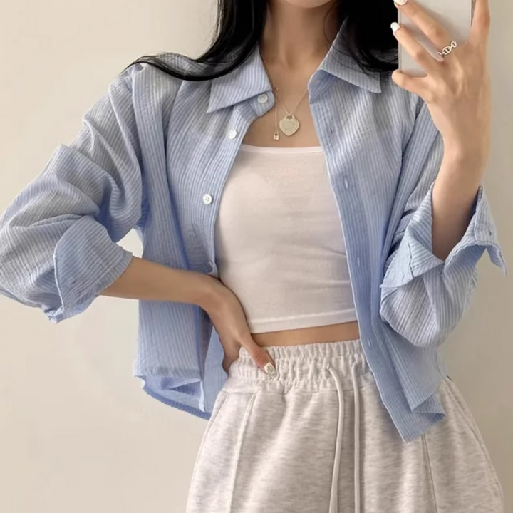 유콩샵 간절기여름까지 가볍게 데일리 링클 카라 긴팔 셔츠 남방 5color 유콩샵 간절기여름까지 가볍게 데일리 링클 카라 긴팔 셔츠 남방 5color
