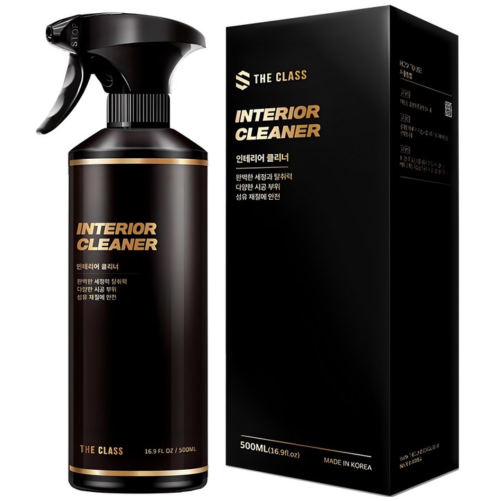 더클래스 인테리어 클리너 차량 실내 세정제, 500ml, 1개 더클래스 인테리어 클리너 차량 실내 세정제, 500ml, 1개