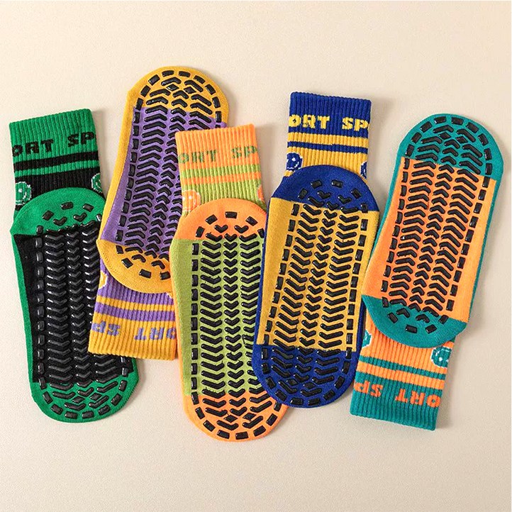 아이뿜 아동용 점핑 스포츠 미끄럼방지 양말 5켤레 세트 F194
