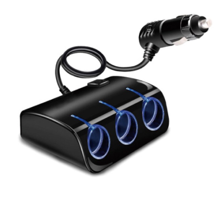 아이카 차량용 3구 시거잭 멀티소캣, 1개