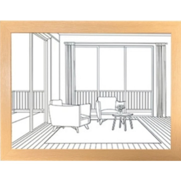 LED 그림 액자 무드등 소형, 가을풍경 LED 그림 액자 무드등 소형, 가을풍경