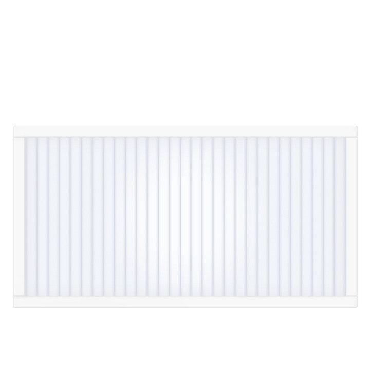 타공판닷컴 클리어 아일랜드 폴리카보네이트 파티션 세로 600 x 120 x 300 mm, 화이트 오팔화이트