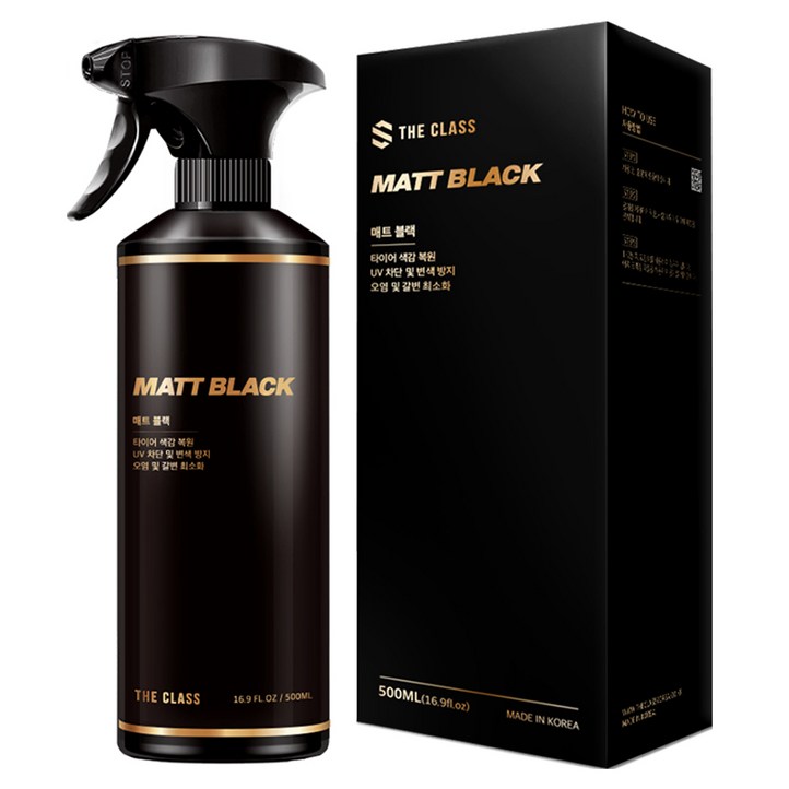 더클래스 매트블랙 자동차 타이어 광택제, 500ml, 1개 더클래스 매트블랙 자동차 타이어 광택제, 500ml, 1개