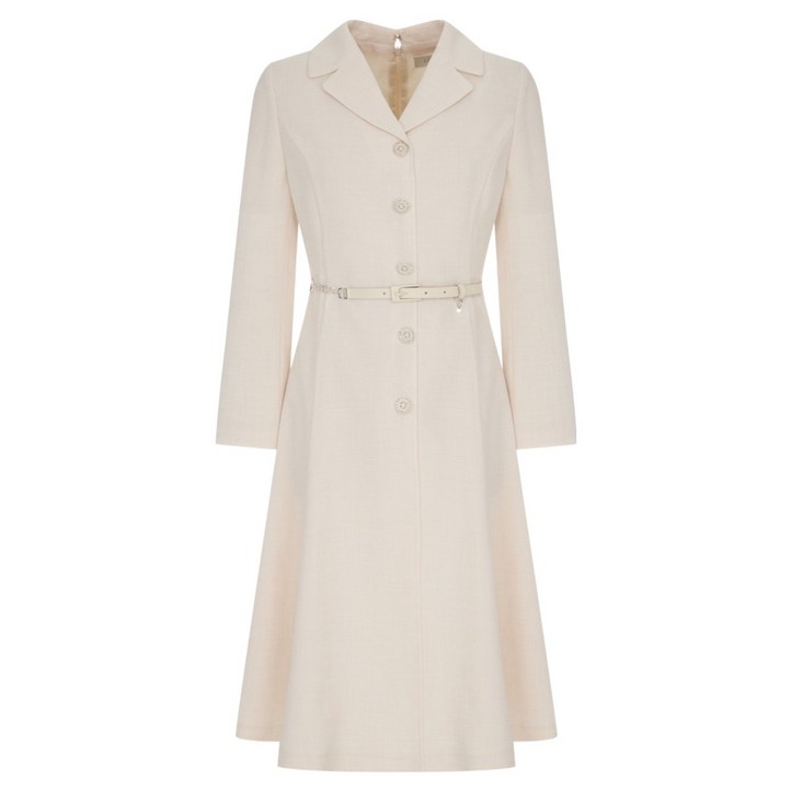 라인어디션 쥬얼버튼 플레어 원피스