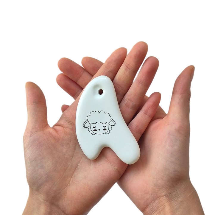 믿추 도자기괄사 바디 얼굴 승모근 경락 림프 마사지기