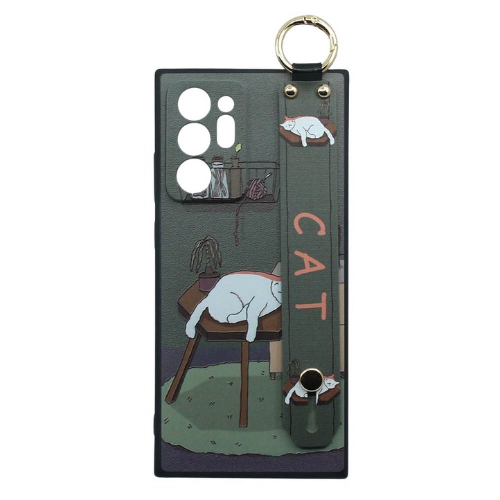 신서엔코 갤럭시S21케이스 갤럭시S21플러스케이스 갤럭시S21울트라케이스 Galaxy Phone Case SCS1533 일러스트 핸드 스트랩 케이스