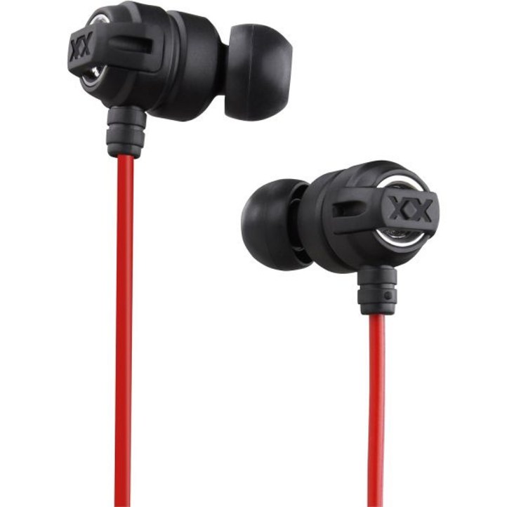 JVC HAFX1X 헤드폰 XtremeXplosivs, 블랙, 레드 JVC HAFX1X 헤드폰 XtremeXplosivs, 블랙, 레드