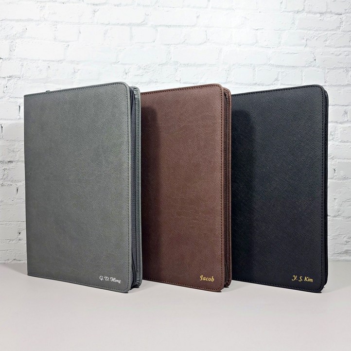 2026 이니셜스 스테디셀러 다이어리  이니셜 무료 회사 로고 각인, 사피아노 지퍼형블랙