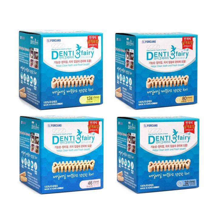 포켄스 덴티페어리 덴탈껌, 1개, S80개입