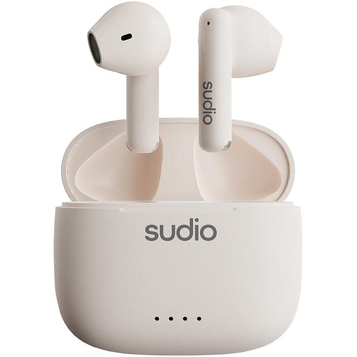 Sudio A1 트루 와이어리스 이어버드 블루투스 5.3 헤드폰 터치 컨트롤, 무선 충전 케이스 포함, 컴팩트 IPX4 방수 오픈 이어 내장 마이크 헤드셋 프리미엄 크리스탈 사운드