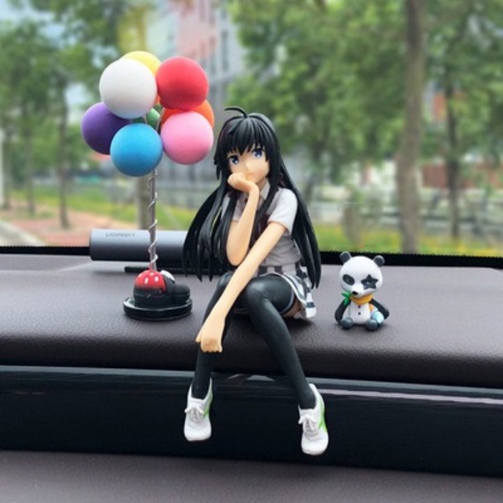 진양오픈마켓 차량용 피규어 장식품 루피와 소녀, 04, 1개