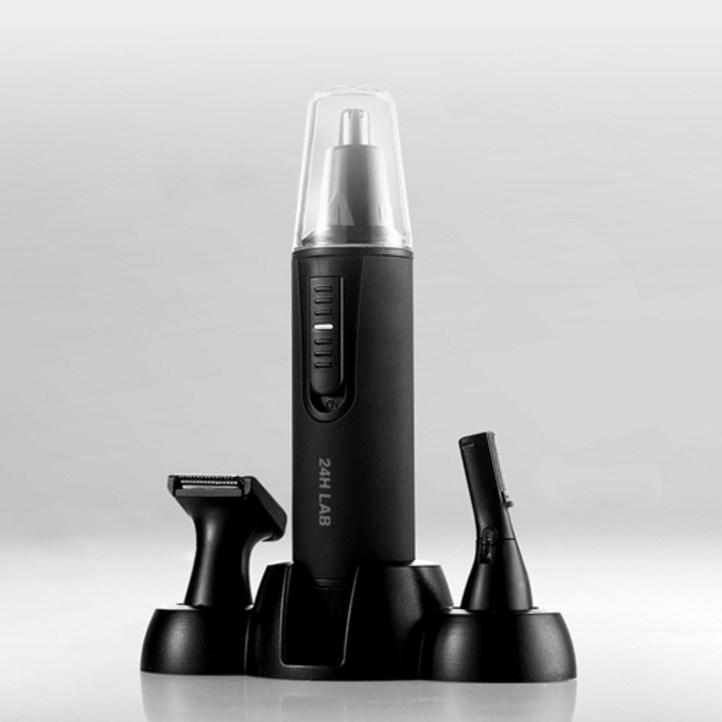 24H LAB 전동 코털 콧털 귀털 눈썹 잔털 제거기 정리기 멀티 트리머 깍기, 24HLNEHTRM, 블랙 24H LAB 전동 코털 콧털 귀털 눈썹 잔털 제거기 정리기 멀티 트리머 깍기, 24HLNEHTRM, 블랙