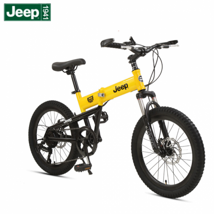 JEEP 자전거 20인치 18인치 접이식 지프 초경량 7단 변속기 모제르 산책용 나들이