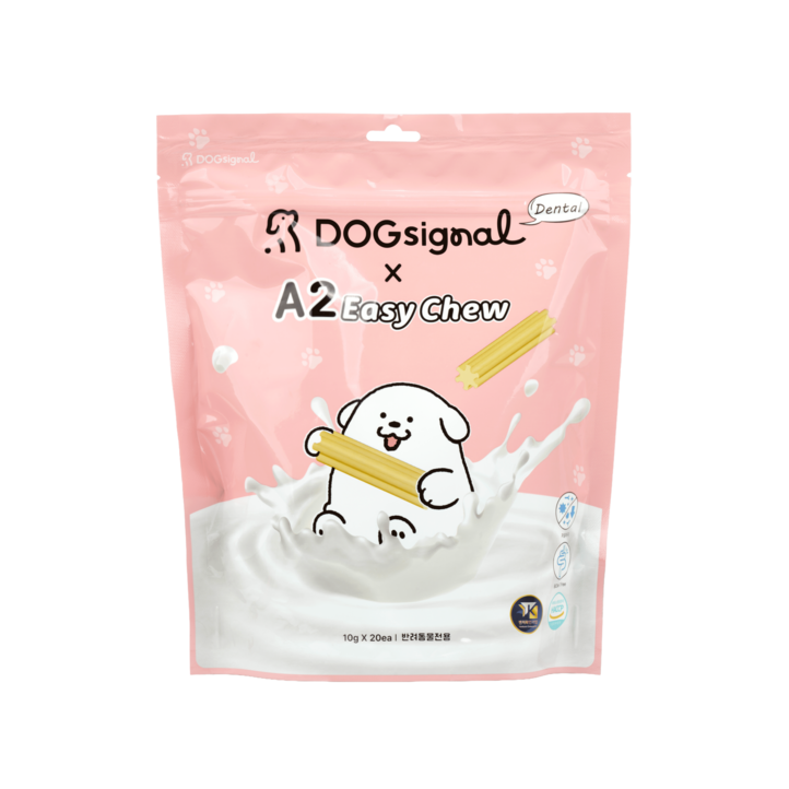 A2 이지츄 도그시그널 덴탈 강아지 치석, 플라크, 입냄새 양치껌 20p, 200g, 1개