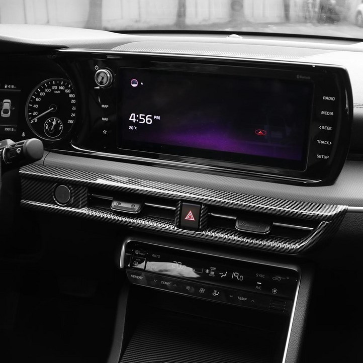 유투카 호환 3세대 K5 DL3 튜닝 센터페시아 송풍구 커버 레드 카본 몰딩 차량 용품, 센터페시아 송풍구