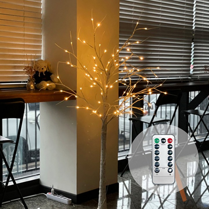 소소 LED 자작나무 무드등 트리 화이트 대형 특대형 150cm 180cm, 화이트, 1개 소소 LED 자작나무 무드등 트리 화이트 대형 특대형 150cm 180cm, 화이트, 1개