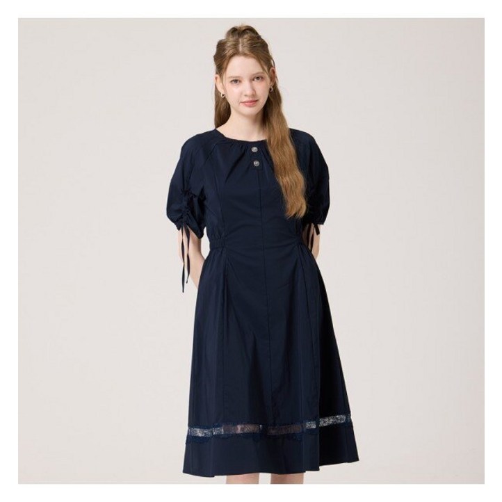 르샵 소매스트링 레이스원피스LC22OP440