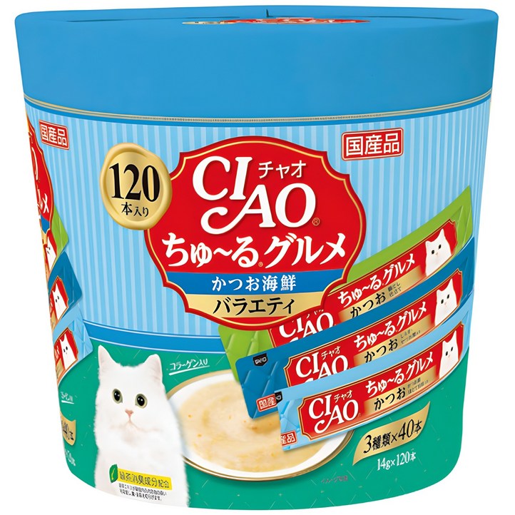 챠오츄르 구루메 버라이어티 고양이 간식 120p