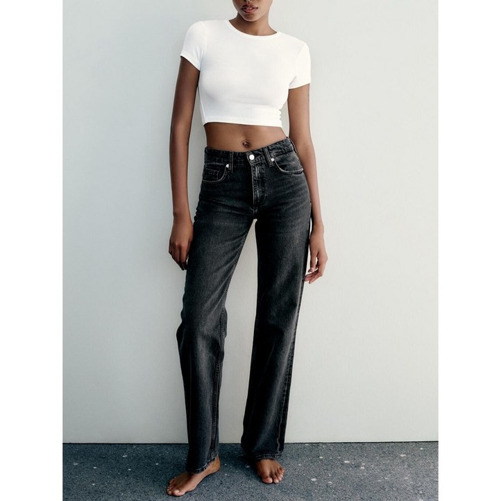 ZARA 여자신상 데님팬츠 캐주얼 와이드핏 청바지 2Y1007 ZARA 여자신상 데님팬츠 캐주얼 와이드핏 청바지 2Y1007