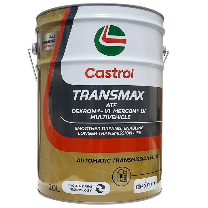 castrol 캐스트롤 트랜스맥스 DEXRON VI 오토미션오일 20L, 캐스트롤 트랜스맥스20L, 1개