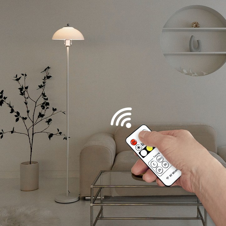 에코 LED 플로어 장스탠드화이트 빛 밝기조절 타이머 기능리모컨, 단품 에코 LED 플로어 장스탠드화이트 빛 밝기조절 타이머 기능리모컨, 단품