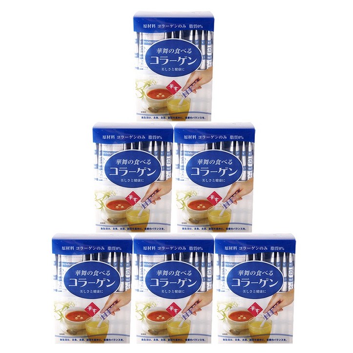 최신유통기한 2024년 11월 15일 일본 공식 수입 정품 하나마이 피쉬 콜라겐 스틱 6세트 - 저분자 먹는 어류가루 피시분말 생선 펩타이드 수용성, 1개, 1.5g x 30스틱 6세트