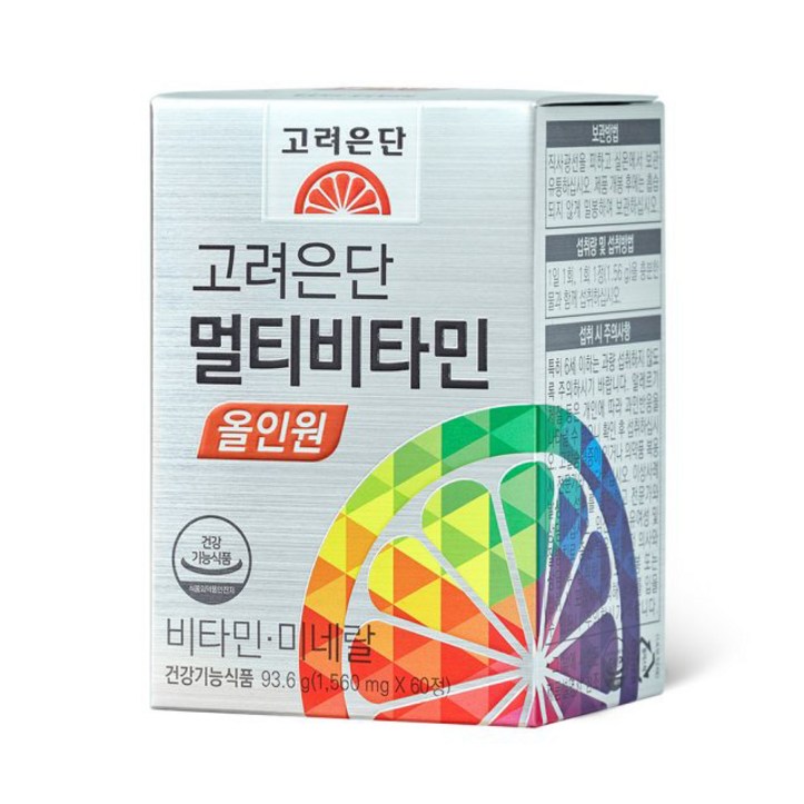 고려은단 멀티비타민 올인원, 60정, 3개 - 쇼핑뉴스