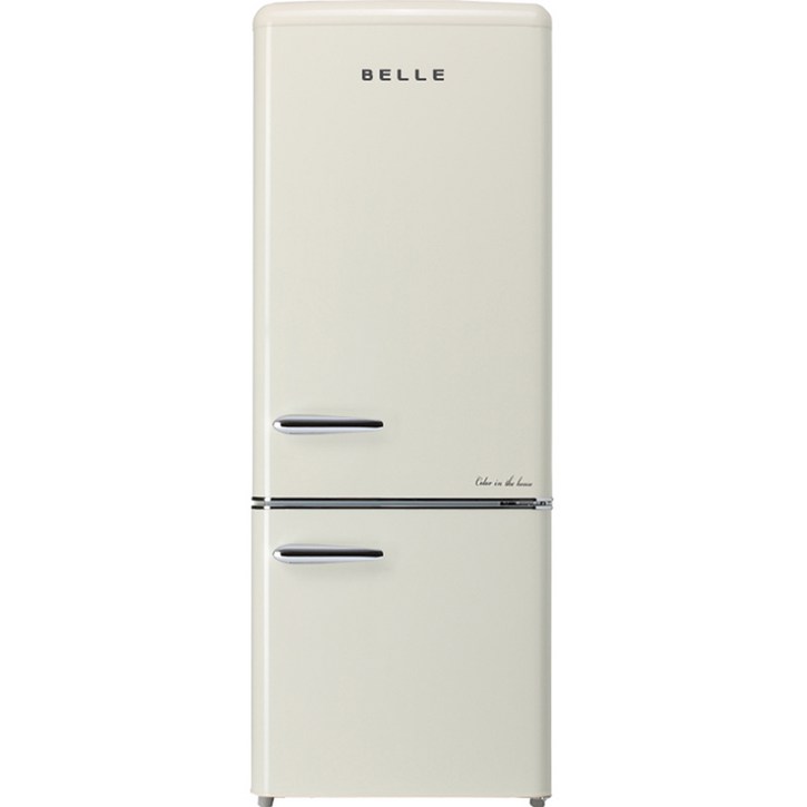 BELLE 레트로 글라스 191L 2도어 냉장고 방문설치, RC20ACM