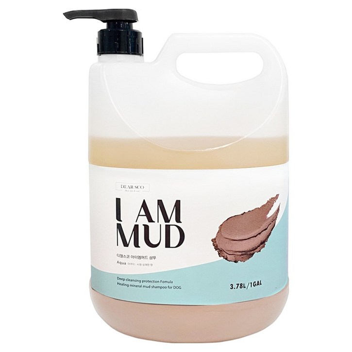 디얼스코 강아지 아이엠머드 샴푸 아쿠아향, 3.78L, 1개