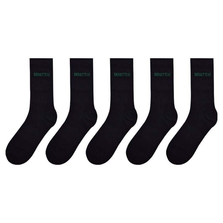 베네통 레터링 장목 5켤레