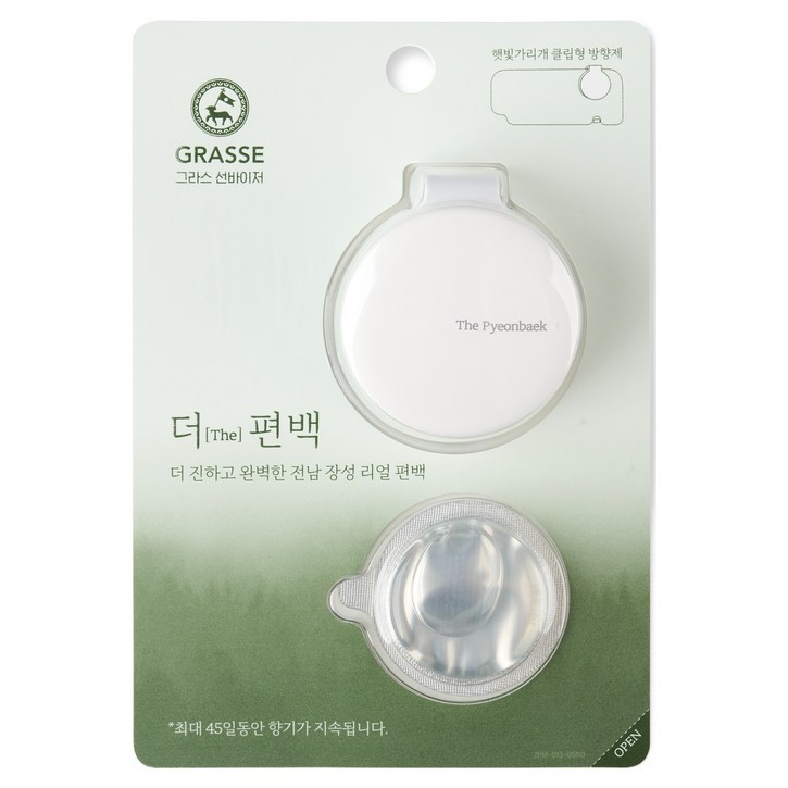 불스원 그라스 더 편백 선바이저 방향제, 1개, Forest 716