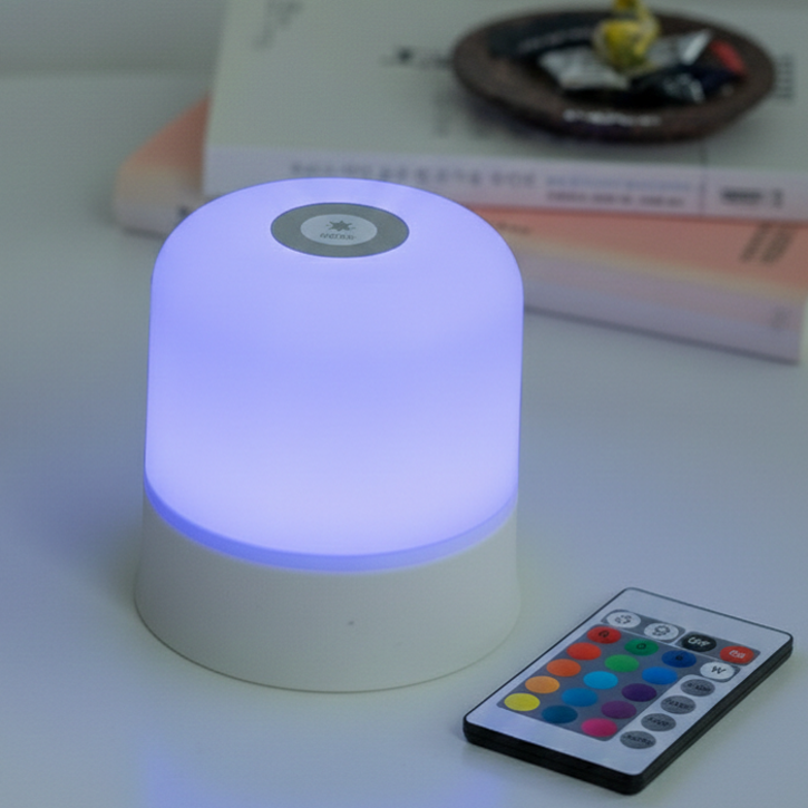 IRENE 무선 16색 컬러체인지 수면 무드등 + 리모컨 세트