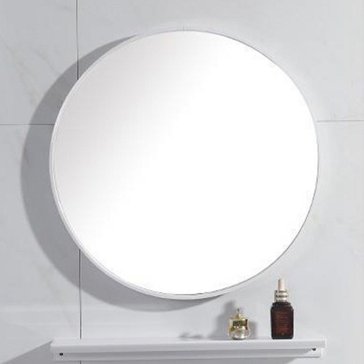 인뮤즈 인테리어 화장대 욕실 원형거울 500mm, 화이트 8