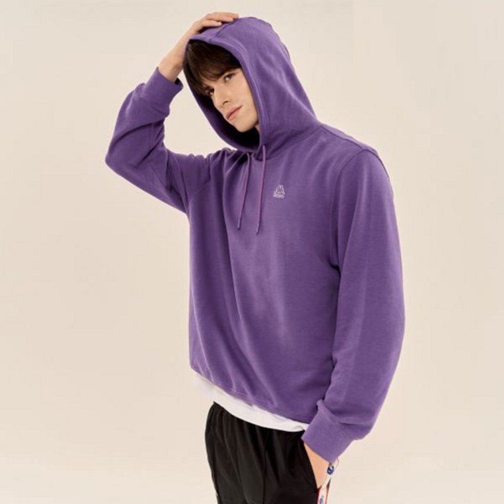 카파 유니 코튼 후드 풀오버 티셔츠